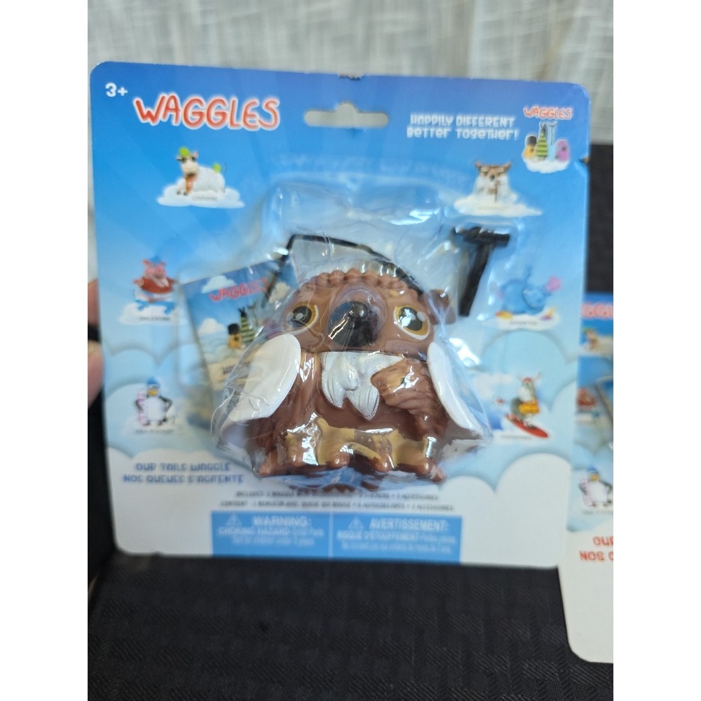 New Waggles Play Set Toys LOT of 2 OWL & PIG ANIMAL figures